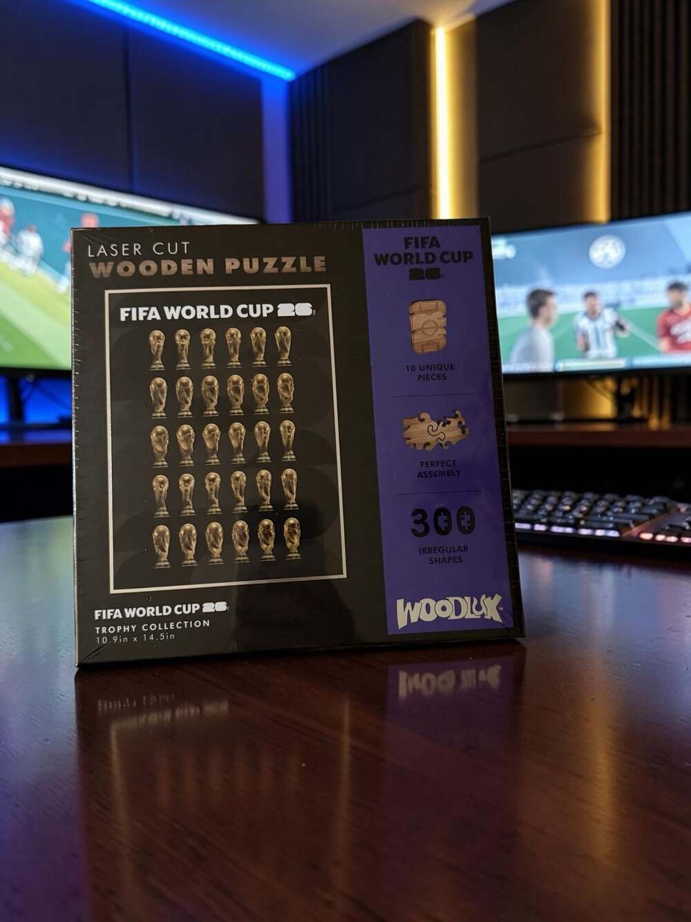 Woodlux FIFA World Cup 26 Trophy Collection Laser Cut Wooden Puzzle - Picture 2 of 6